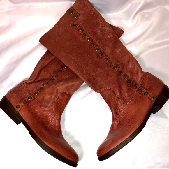 Nine West Blush Rose Leather Boots - Picture 13 of 16